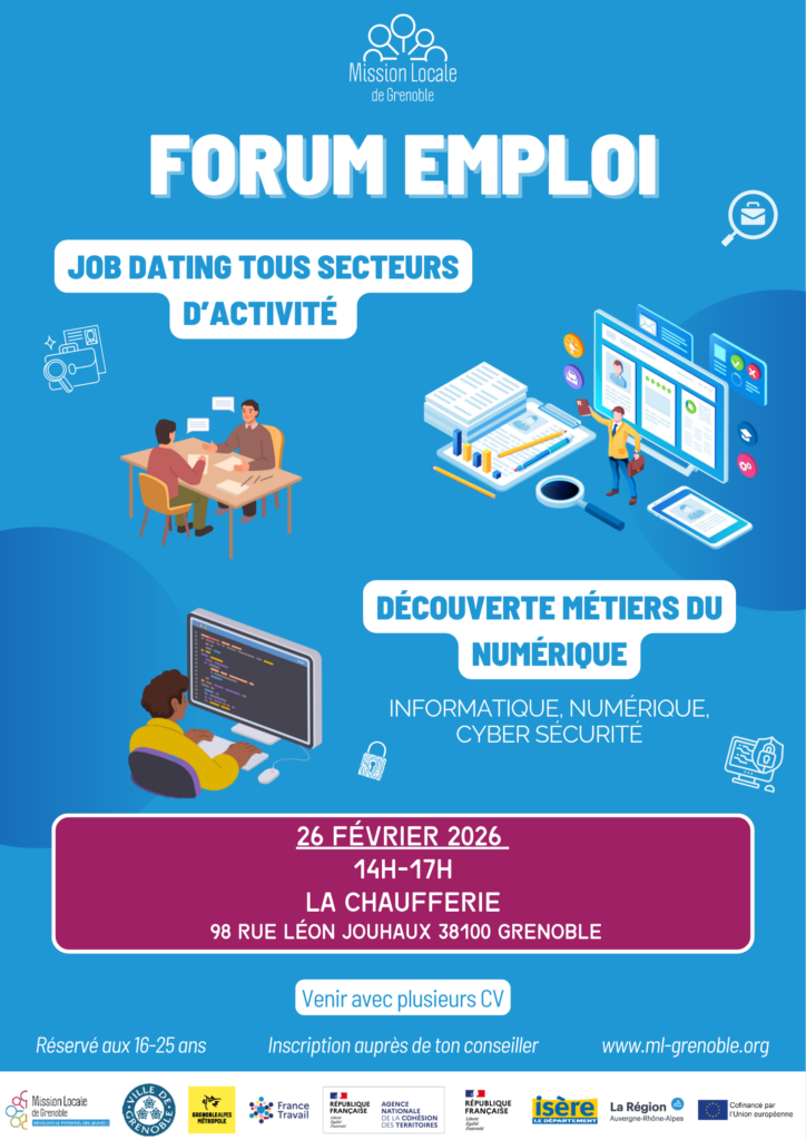 Affiche forum emploi février 2026